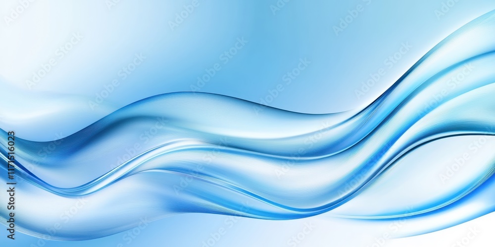 Abstract waves, flowing curves, light blue and white gradient, smooth lines, transparent layers, fluid motion, minimalist design, soft blending, ethereal atmosphere, gentle ripples, aquatic theme, sea Abstract waves, flowing curves, light blue and white gradient, smooth lines, transparent layers, fluid motion, minimalist design, soft blending, ethereal atmosphere, gentle ripples, aquatic theme, sea