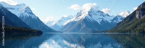 Wallpaper Mural Snow-capped mountains rise above Lynn Canal's tranquil waters, tranquility, scenery Torontodigital.ca