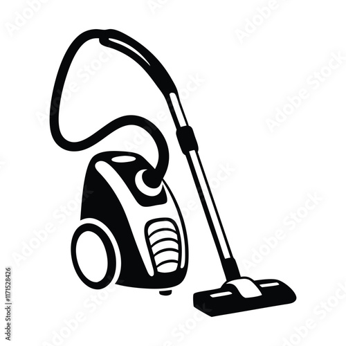 vector illustration of a vacuum cleaner icon silhouette