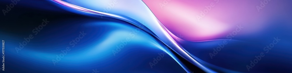 Abstract fluid waves, vibrant blue and pink gradients, smooth curves, glossy reflective surface, dynamic flow, ethereal lighting, futuristic design, digital art, high contrast, 3D render, ultra high d Abstract fluid waves, vibrant blue and pink gradients, smooth curves, glossy reflective surface, dynamic flow, ethereal lighting, futuristic design, digital art, high contrast, 3D render, ultra high d