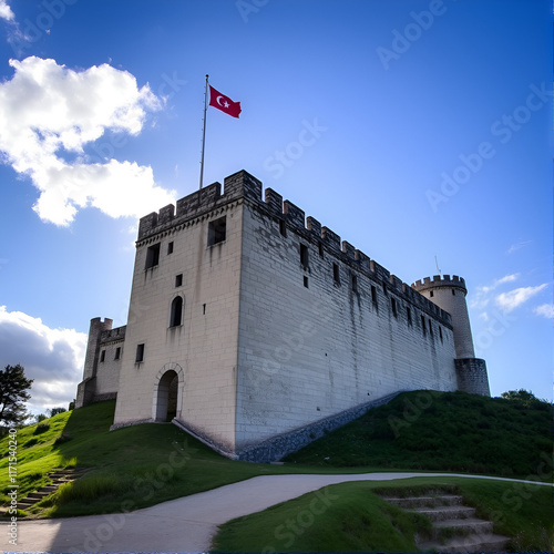 Monsanto, Portugal. Monsanto Castle, in Beira Baixa, is located in Monsanto, Portugal. Traditionally traced back to a prehistoric hill fort, later Romanized. photo