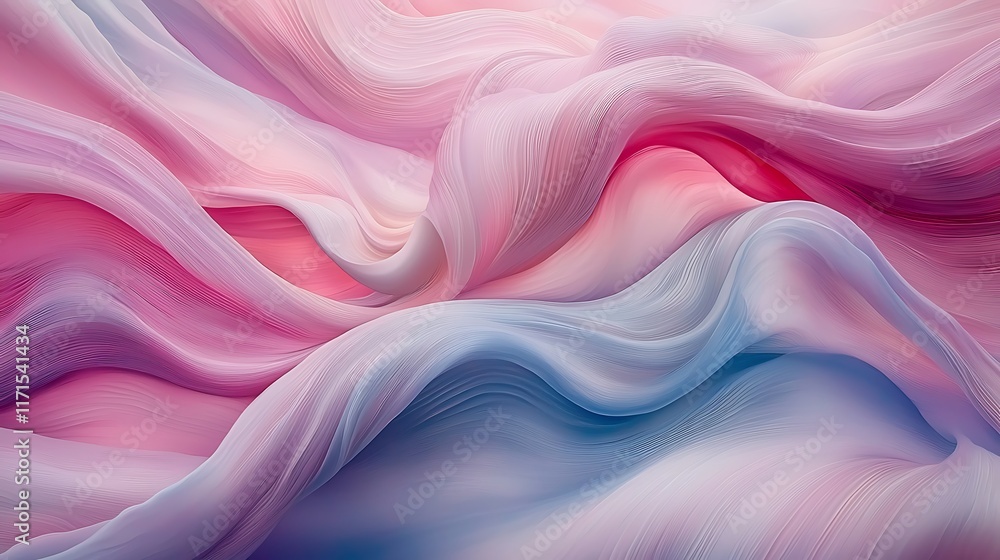 Abstract Pink and Blue Swirling Waves Pattern Abstract Pink and Blue Swirling Waves Pattern