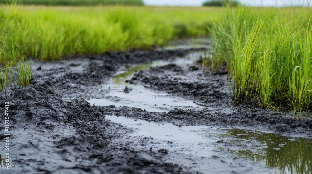 Pollution in Water Ditch with Natural Background Pollution in Water Ditch with Natural Background