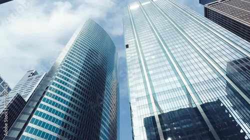 Wallpaper Mural Chicago skyscrapers along Chicago River on a beautiful summer day Torontodigital.ca