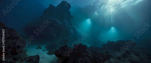 A dive into underwater life captured vividly around volcanic wonders photo