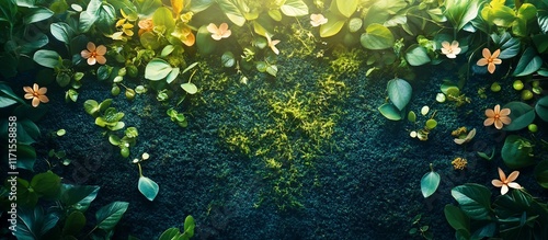 Lush Green Tropical Paradise: A Vibrant Tapestry of Nature's Beauty