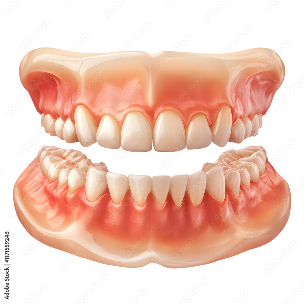 Obraz premium teeth and dental floss isolated on transparent background teeth png 