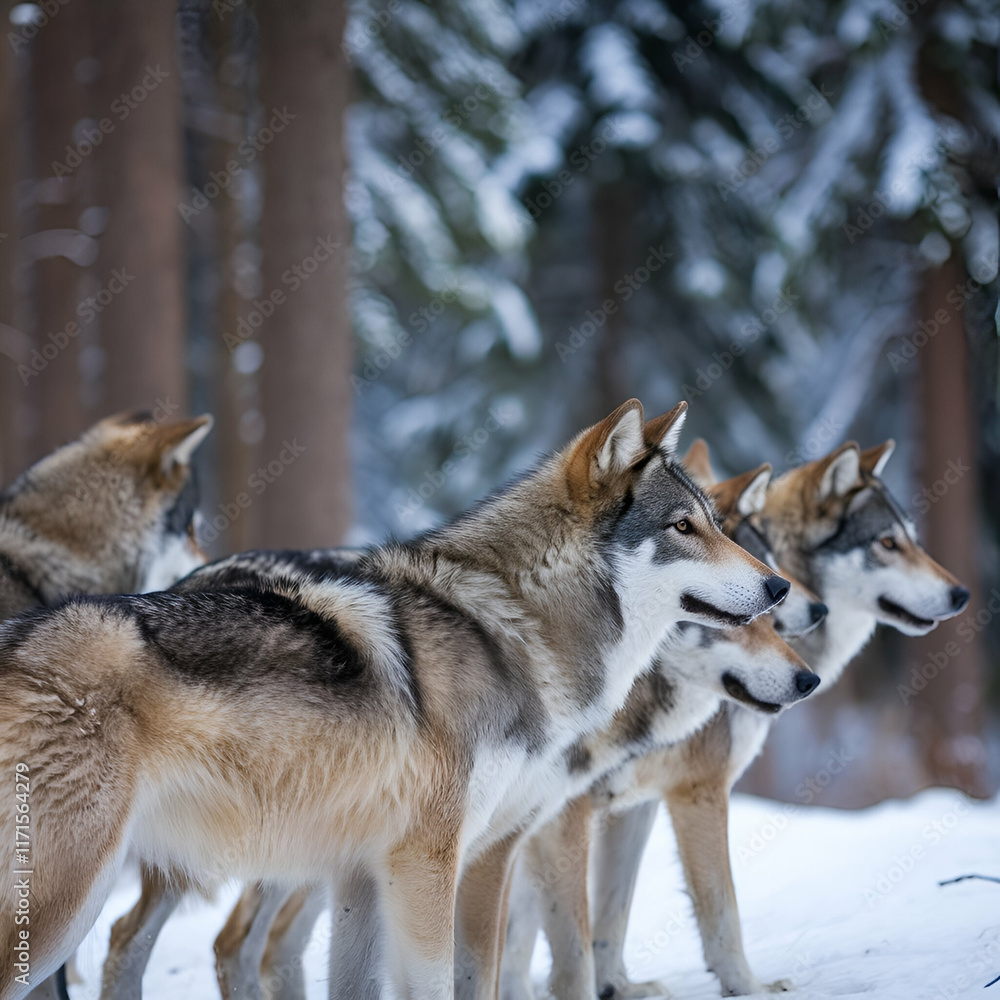 Obraz premium wolf in winter