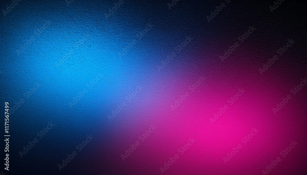 Fototapeta premium black blue pink spot light texture color gradient rough abstract background shine shiny mild and glow template empty area grainy noise grungy