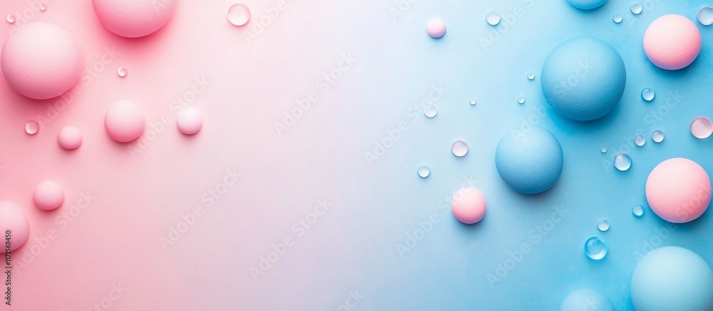 Pastel Pink and Blue Abstract Background with Water Droplets Pastel Pink and Blue Abstract Background with Water Droplets