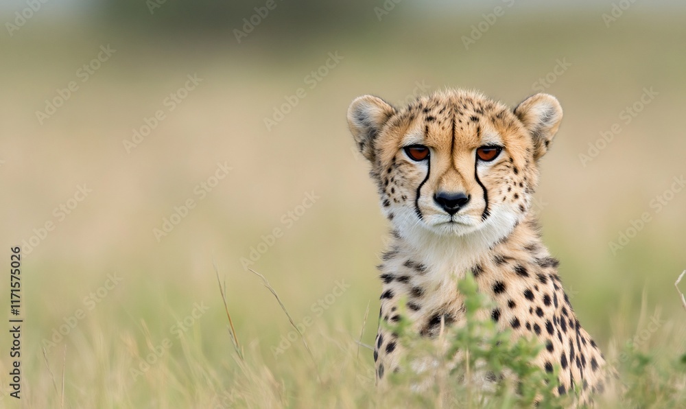 A close-up of a cheetah in a grassy landscape, showcasing its beauty. A close-up of a cheetah in a grassy landscape, showcasing its beauty.