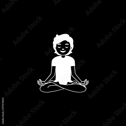 Meditating Boy
