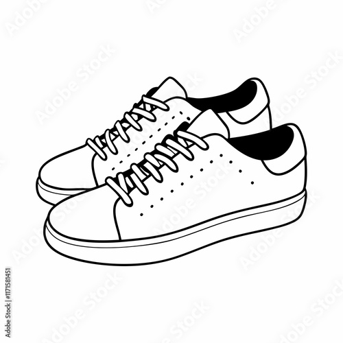 sneakers isolated on white background