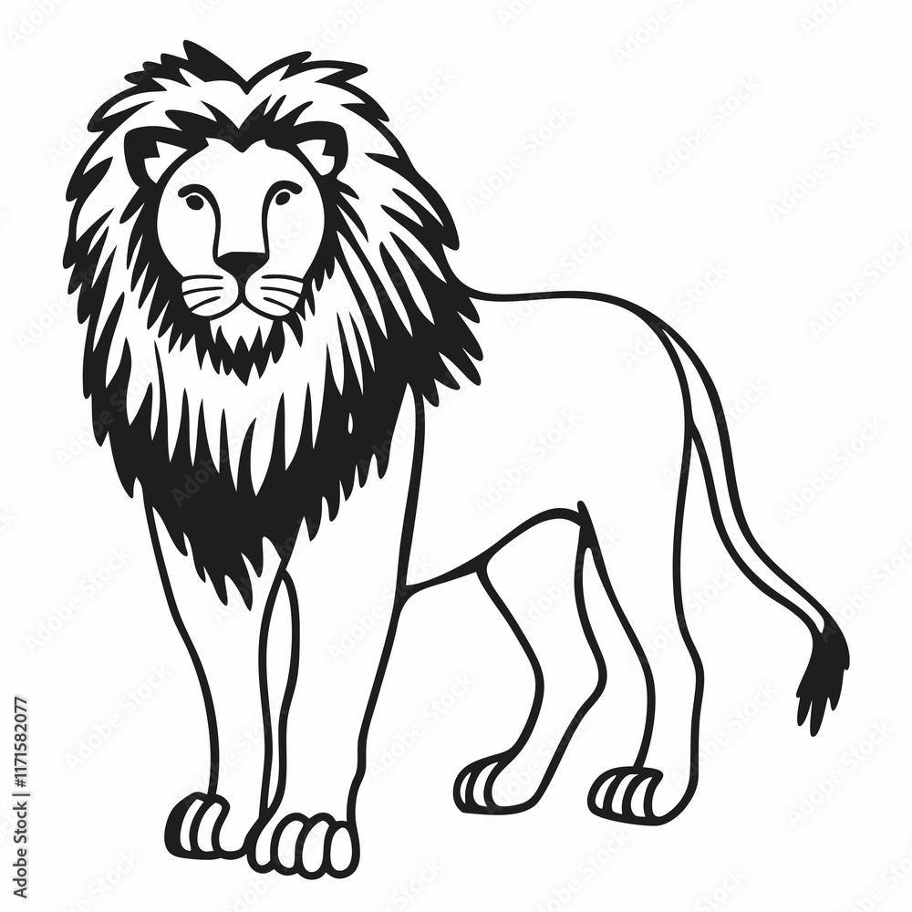 Obraz premium lion illustration