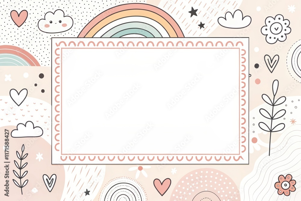 doodle hand drawn with simple shape cute cartoon beautiful illustration background doodle hand drawn with simple shape cute cartoon beautiful illustration background