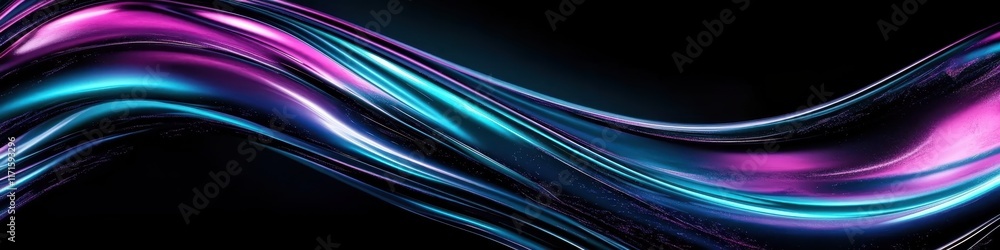 Abstract waves, flowing lines, vibrant colors, neon blue, magenta, smooth curves, dynamic motion, glowing effect, dark background, digital art, futuristic, sleek design, energy flow, luminous, etherea Abstract waves, flowing lines, vibrant colors, neon blue, magenta, smooth curves, dynamic motion, glowing effect, dark background, digital art, futuristic, sleek design, energy flow, luminous, etherea