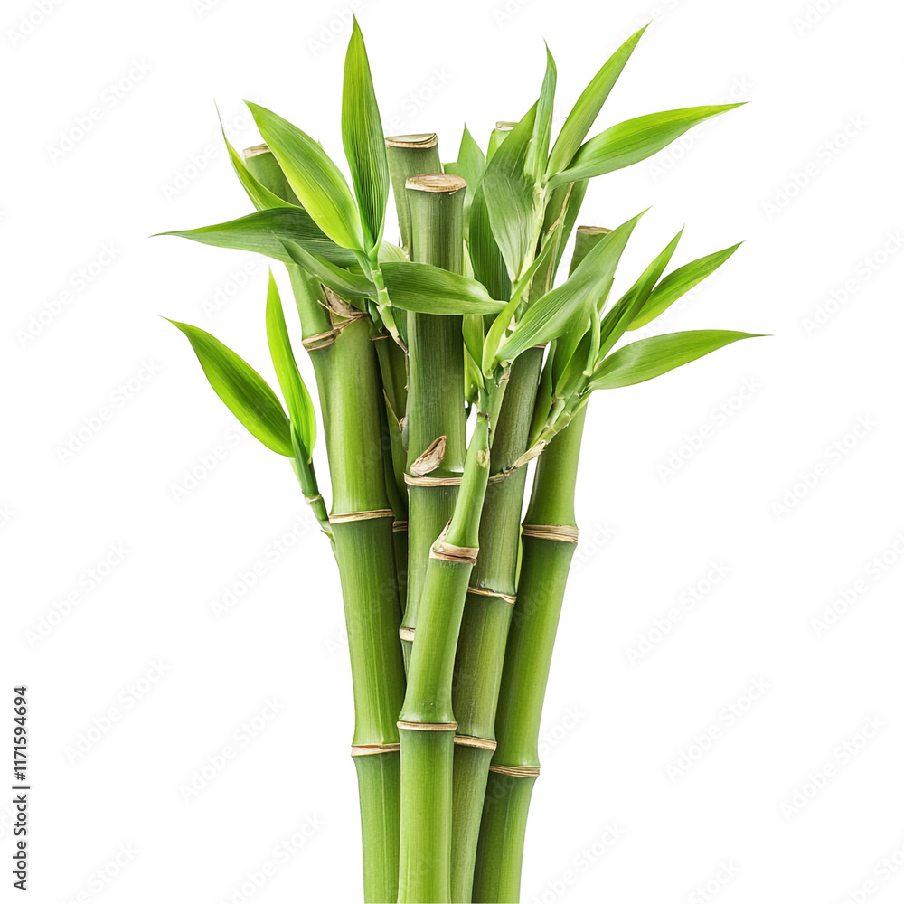 Obraz premium Green Bamboo Stems