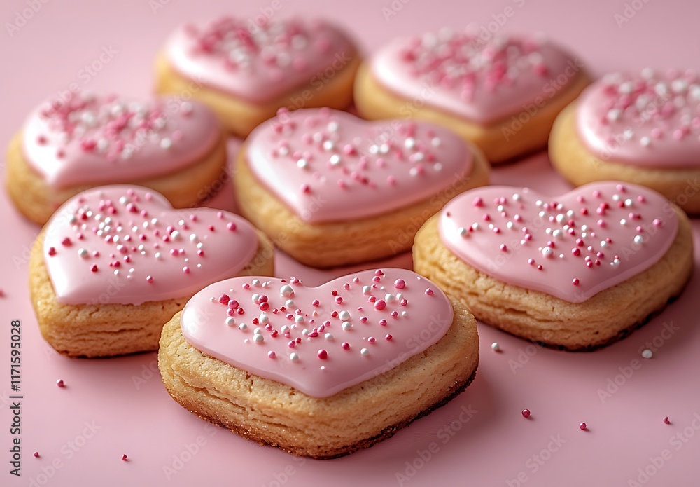 A group of cookies topped with vibrant pink frosting for a sweet treat
A group of cookies topped with vibrant pink frosting for a sweet treat