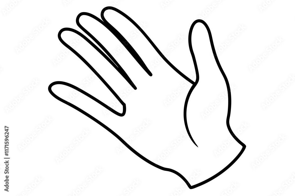 Human Hand Line Art Vector Illustration - Detailed SVG for Medical and Creative Designs Human Hand Line Art Vector Illustration - Detailed SVG for Medical and Creative Designs