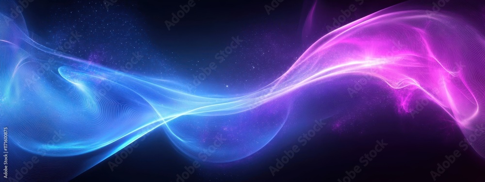 Cosmic energy waves, vibrant pink and blue aurora, deep space background, starry night sky, ethereal nebula, swirling light patterns, celestial phenomenon, galactic colors, interstellar clouds, lumino Cosmic energy waves, vibrant pink and blue aurora, deep space background, starry night sky, ethereal nebula, swirling light patterns, celestial phenomenon, galactic colors, interstellar clouds, lumino