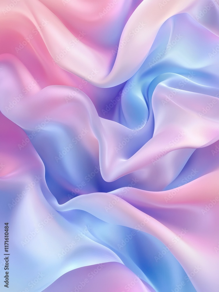 Obraz premium Abstract gradient background in pastel colors. Winter, spring theme. Peaceful and versatile backdrop for any creative project or design. Pink, blue, soft hues.