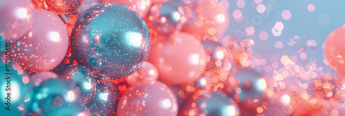 Wallpaper Mural Colorful Glittery Balloons Background for Celebrations and Parties  Torontodigital.ca