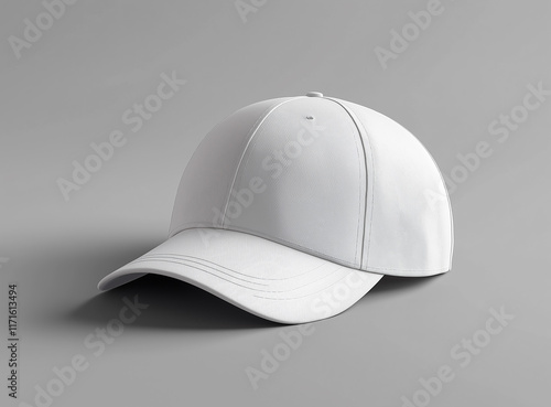 baseball cap isolated on white,White baseball cap mockup, perfect for brand display photo