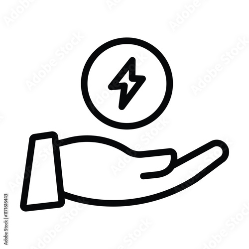 Energy efficient Line icon
