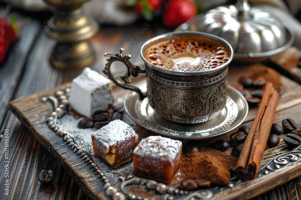 Freshly Brewed Espresso in a Coffee Cup with Creamy Swirl, Surrounded by Roasted Coffee Beans for a Rich Coffee Experience Freshly Brewed Espresso in a Coffee Cup with Creamy Swirl, Surrounded by Roasted Coffee Beans for a Rich Coffee Experience