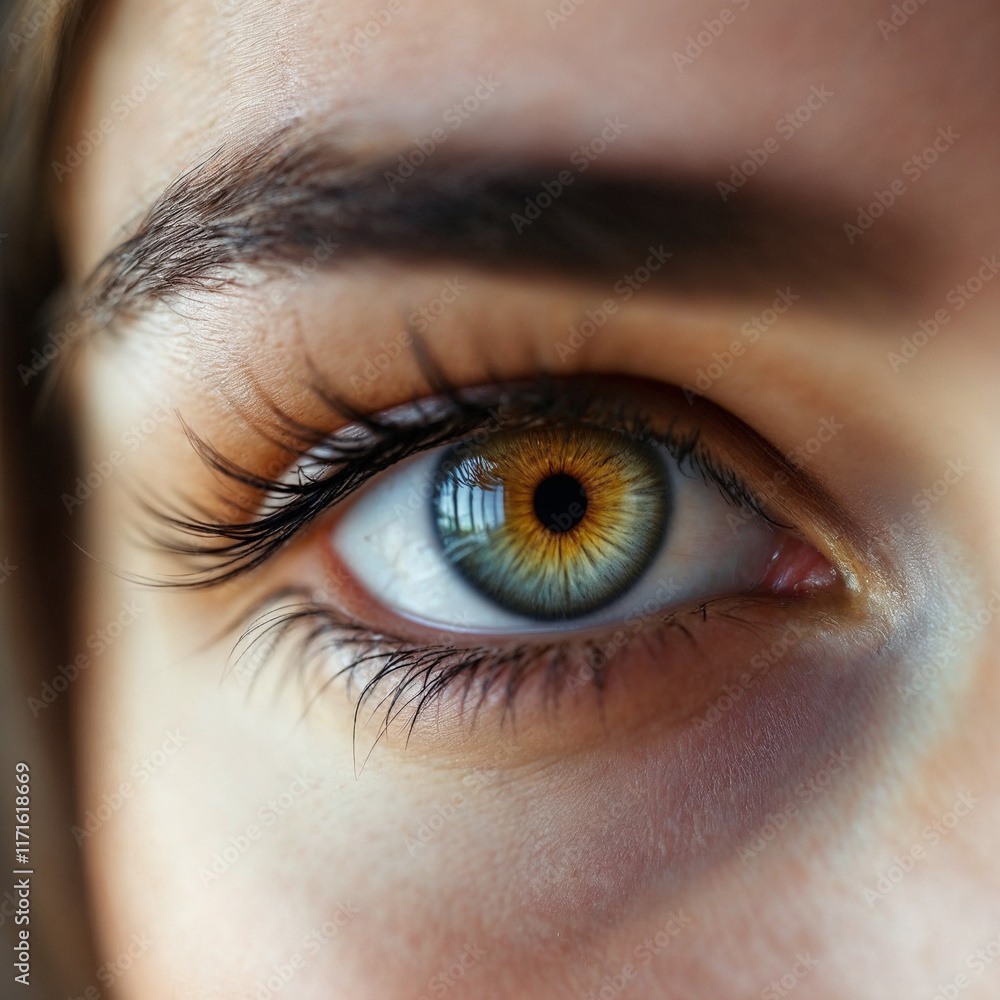 Fototapeta premium Close up of female eye, eye photography