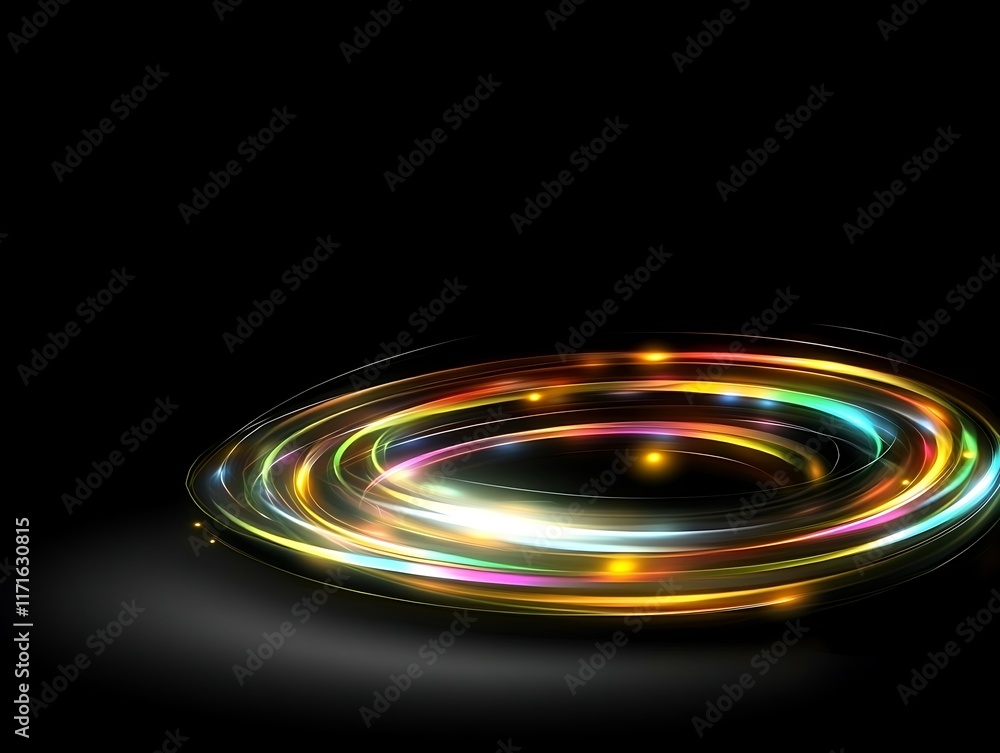 Abstract swirling light streaks create a vibrant colorful design Abstract swirling light streaks create a vibrant colorful design