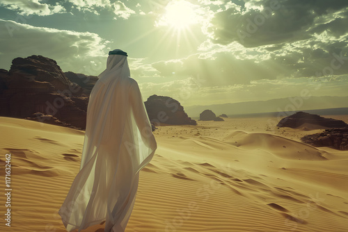 arabic man from saudi arabia at the airport  photo