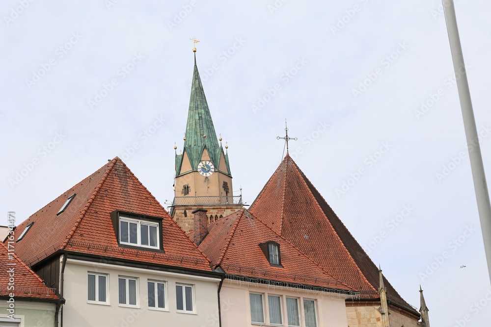 Blick in die Altstadt von Neumarkt in der Oberpfalz in Bayern Blick in die Altstadt von Neumarkt in der Oberpfalz in Bayern