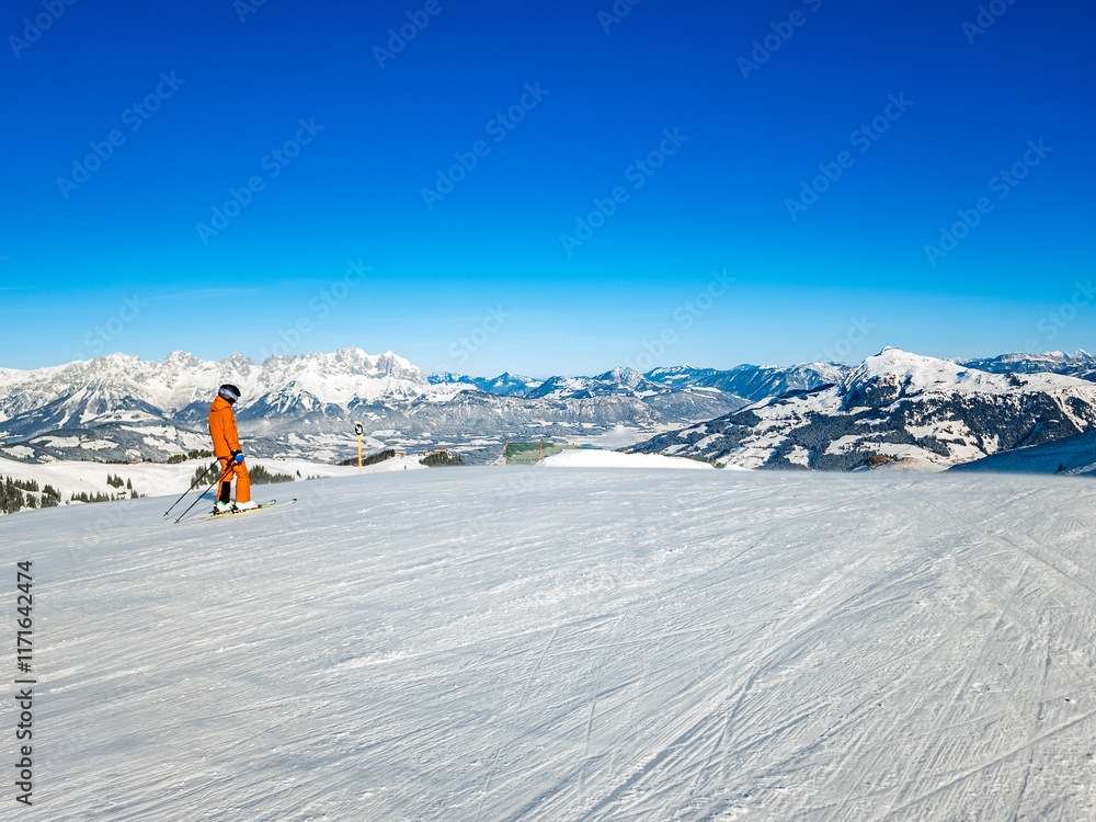 Kitzbuhel, ski resort in Austrian Alps