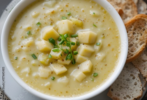 Wallpaper Mural cream of broccoli soup with croutons Torontodigital.ca