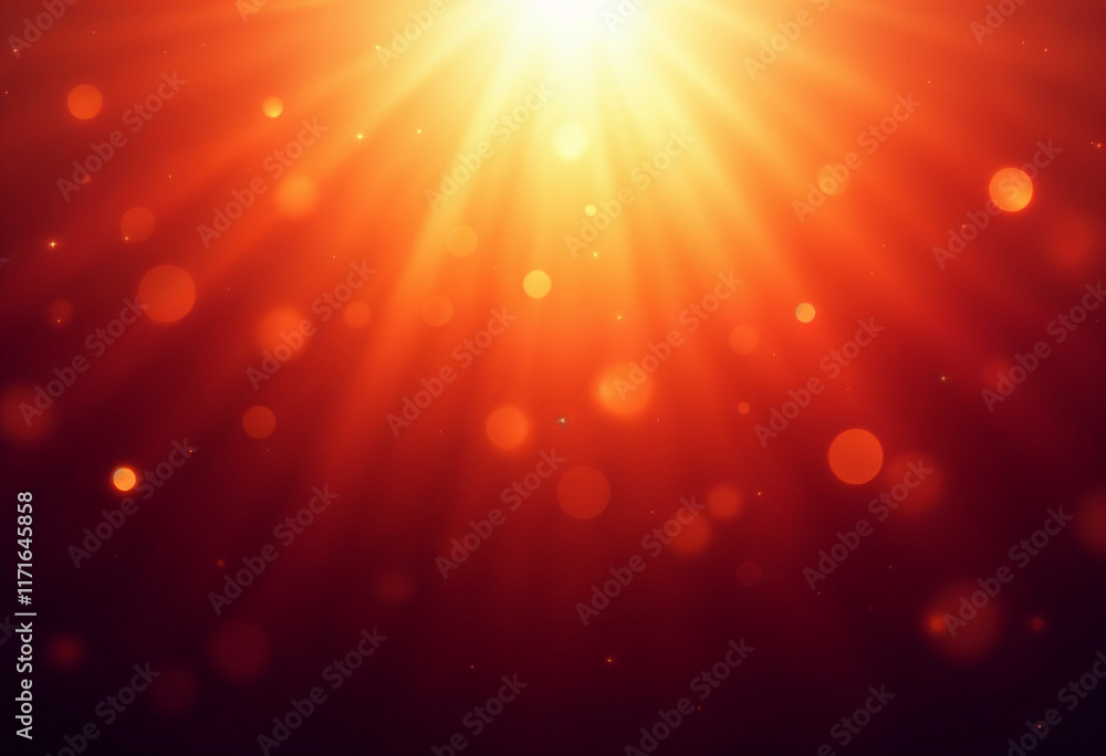 Sunburst Glow: Gradient Background with Radiant Light and Flares