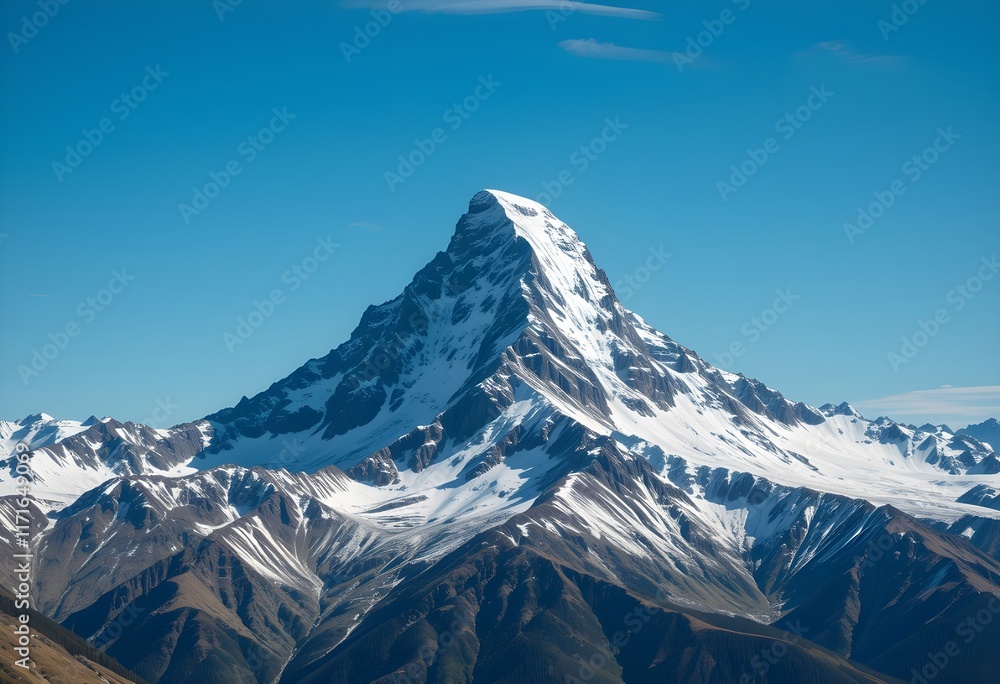 snow covered mountain snow covered mountain