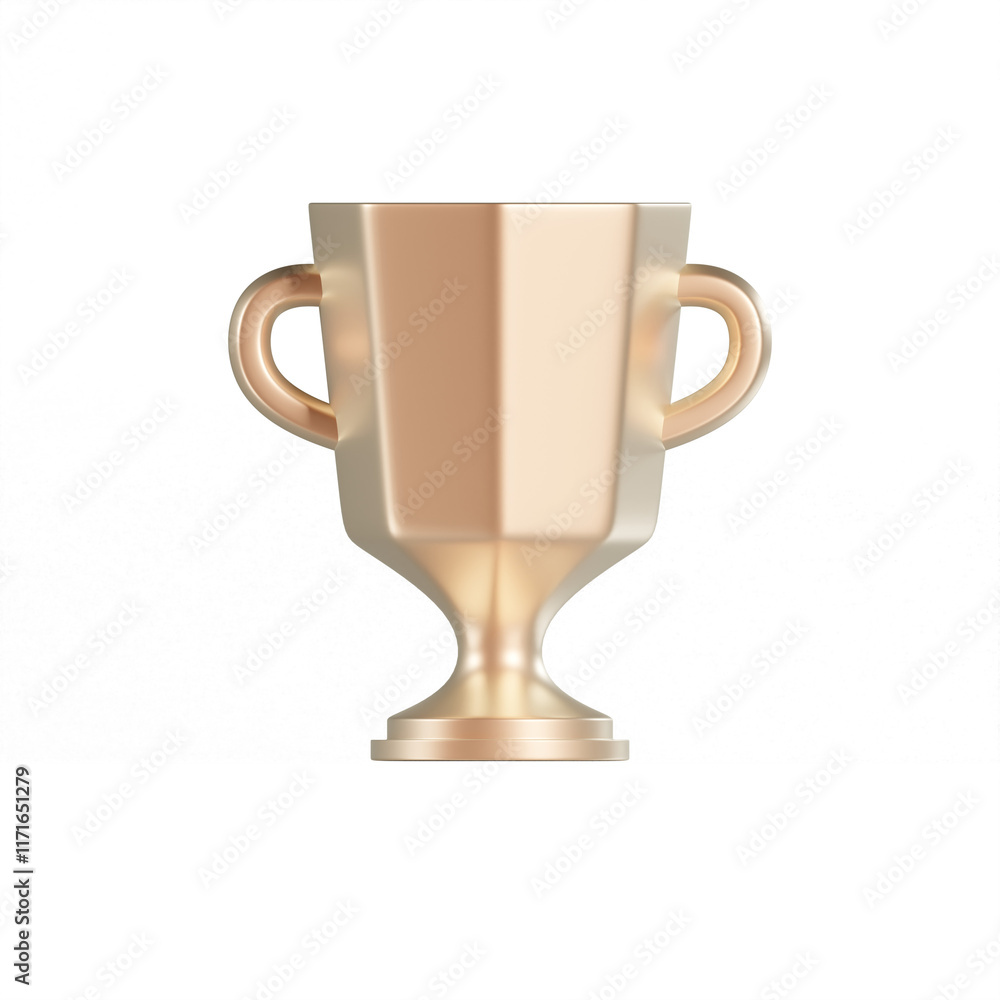 3D-rendered trophy cup isolated on a white background. Perfect for awards, success, and achievement visuals. 3D-rendered trophy cup isolated on a white background. Perfect for awards, success, and achievement visuals.