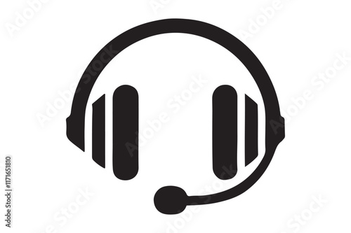 Minimalist headset icon