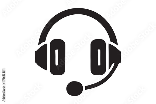 Minimalist headset icon