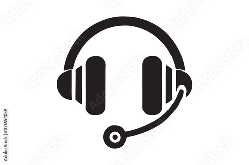 Minimalist headset icon