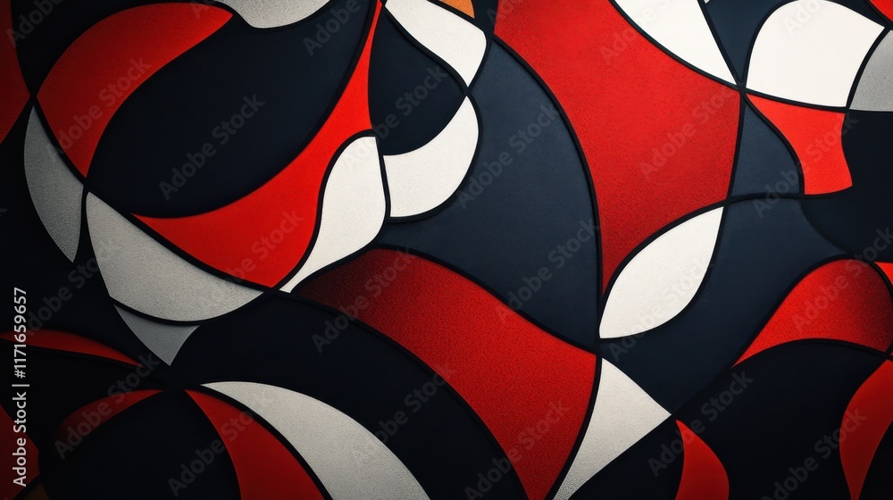Fototapeta premium Exploring artistic compositions with abstract shapes and asymmetrical designs in vibrant colors for a modern aesthetic