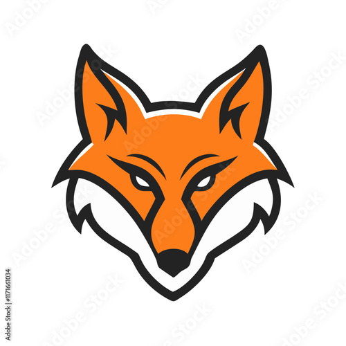 Create a cunning fox mascot logo.