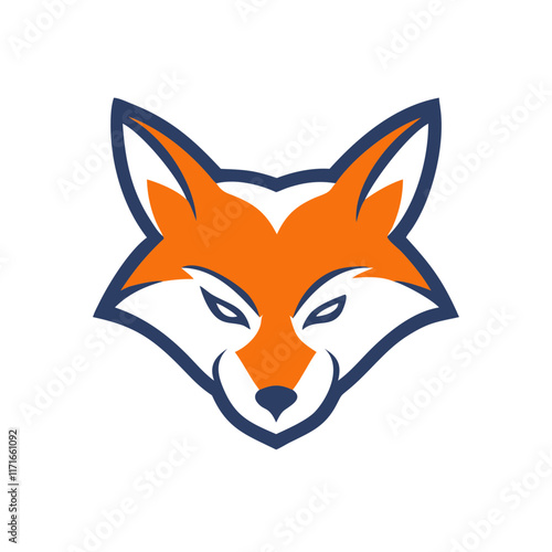 Create a cunning fox mascot logo.