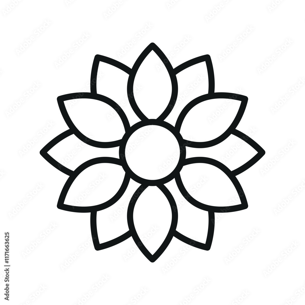 Sunflower flower icon showcases a vibrant and lively look Sunflower flower icon showcases a vibrant and lively look