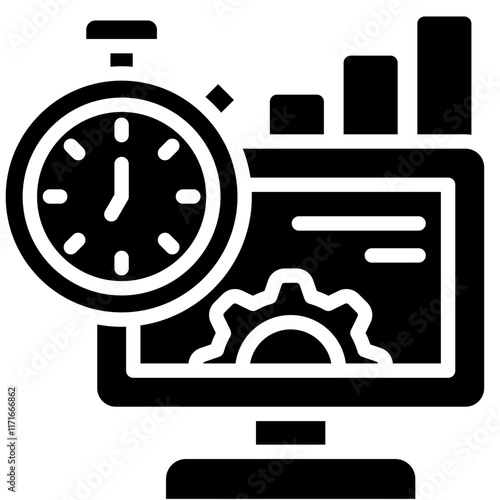 Organizing Glyph Vector Icon Productivity