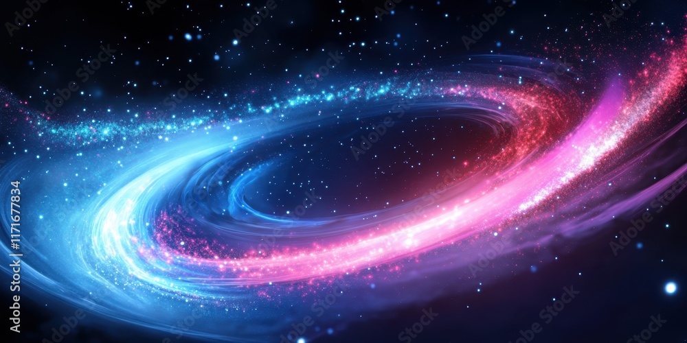 Cosmic abstract, vibrant pink and blue nebula, swirling energy waves, starry background, celestial dust, ethereal glow, dynamic movement, deep space, galactic vortex, magical atmosphere, colorful univ Cosmic abstract, vibrant pink and blue nebula, swirling energy waves, starry background, celestial dust, ethereal glow, dynamic movement, deep space, galactic vortex, magical atmosphere, colorful univ