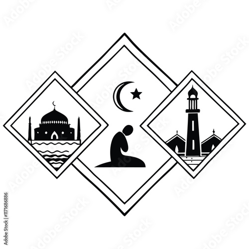 3d-render--islamic-ramadan-decoration--golden-arabAdobet Illustrator Artwork