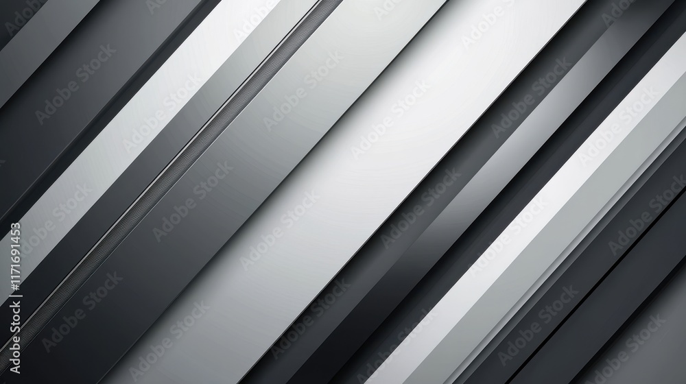 Obraz premium Abstract grayscale diagonal stripes. Modern geometric background.