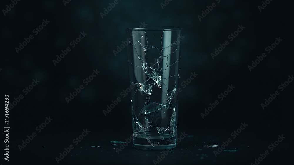 dark blue dark green background with broken glass dark blue dark green background with broken glass